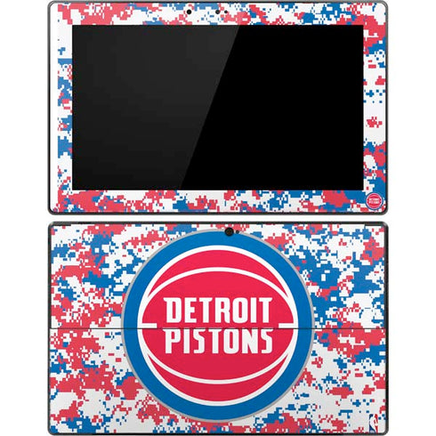 NBA Detroit Pistons Digi Camo Surface Pro Tablet Skin