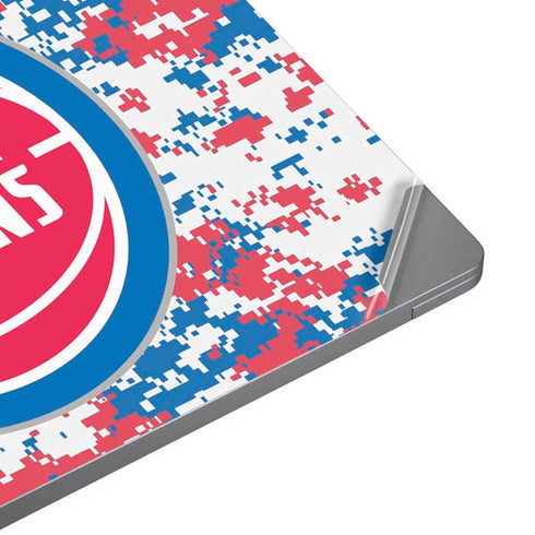 NBA Detroit Pistons Digi Camo Universal Laptop 12in (9.8 x 6.8in) Skin