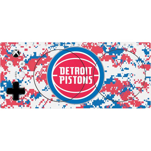 NBA Detroit Pistons Digi Camo Xbox Adaptive Controller Skin