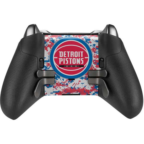 NBA Detroit Pistons Digi Camo Xbox Elite Wireless Controller Series 2 Skin