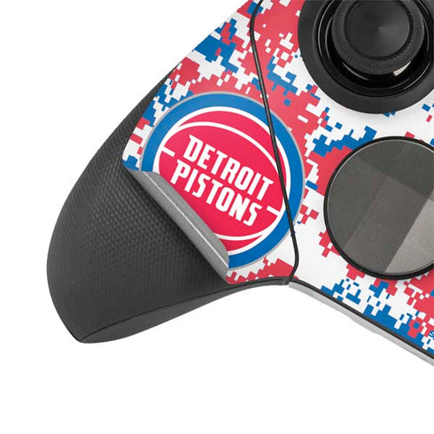 NBA Detroit Pistons Digi Camo Xbox Elite Wireless Controller Series 2 Skin
