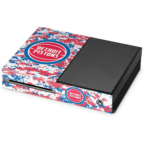 NBA Detroit Pistons Digi Camo Xbox One Console Skin