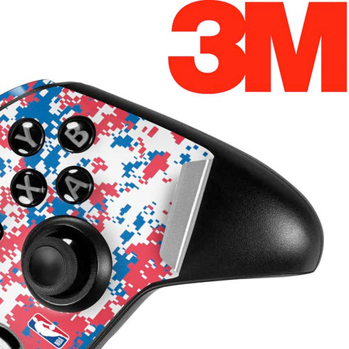NBA Detroit Pistons Digi Camo Xbox One Elite Controller Skin