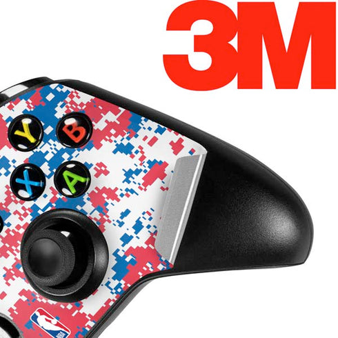 NBA Detroit Pistons Digi Camo Xbox One X Controller Skin