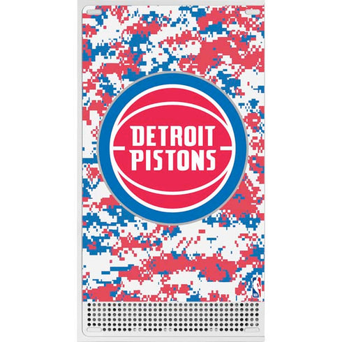 NBA Detroit Pistons Digi Camo Xbox Series S Console Skin