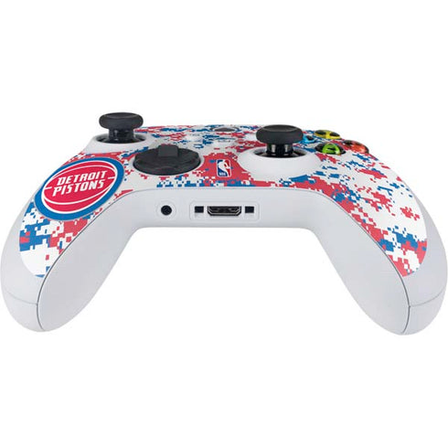 NBA Detroit Pistons Digi Camo Xbox Series S Controller Skin