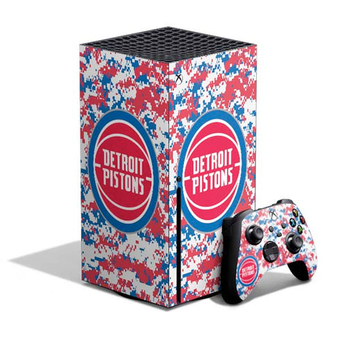 NBA Detroit Pistons Digi Camo Xbox Series X Bundle Skin