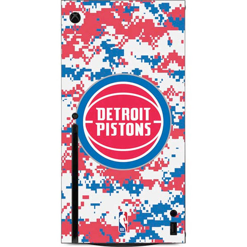 NBA Detroit Pistons Digi Camo Xbox Series X Console Skin