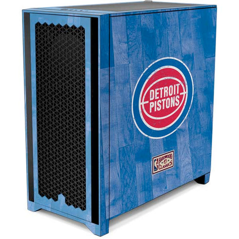 NBA Detroit Pistons Hardwood Classics Corsair 4000D Tempered Glass Mid-Tower ATX Case Skin