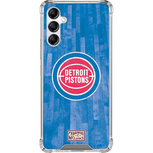 NBA Detroit Pistons Hardwood Classics Galaxy A14 5G Clear Case