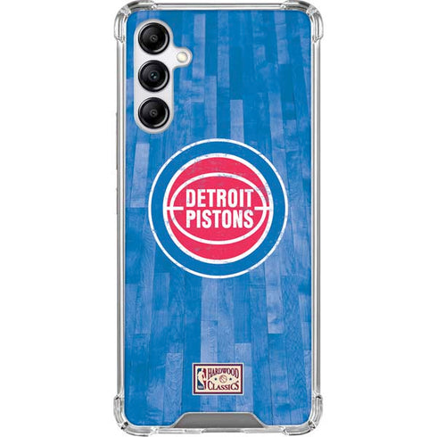 NBA Detroit Pistons Hardwood Classics Galaxy A15 5G Clear Case