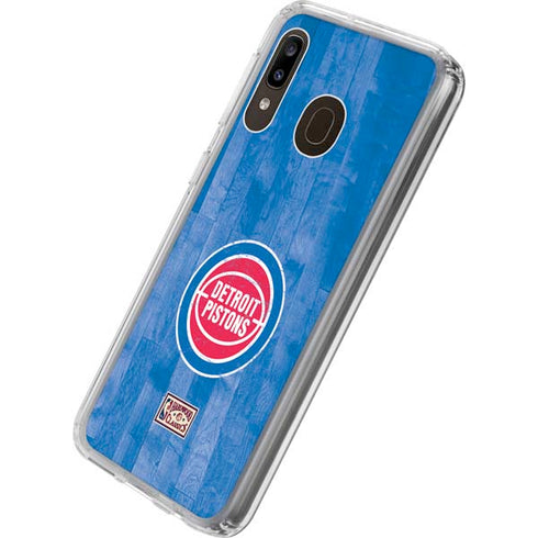 NBA Detroit Pistons Hardwood Classics Galaxy A20 Clear Case