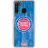 NBA Detroit Pistons Hardwood Classics Galaxy A21 Clear Case