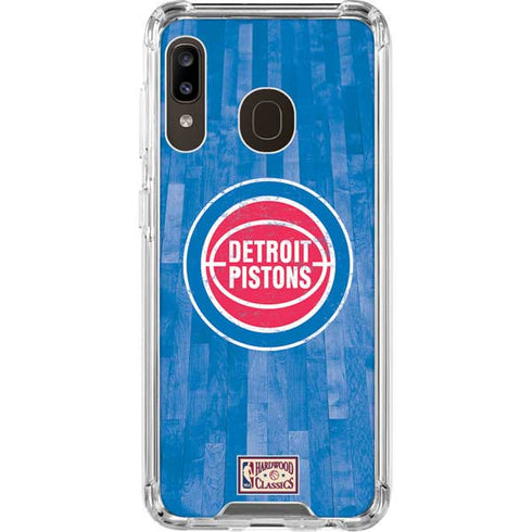 NBA Detroit Pistons Hardwood Classics Galaxy A30 Clear Case