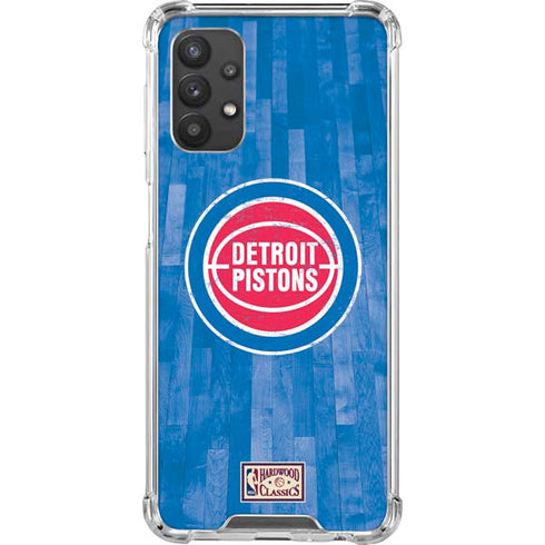 NBA Detroit Pistons Hardwood Classics Galaxy A32 5G Clear Case
