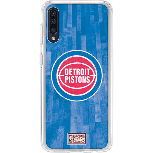 NBA Detroit Pistons Hardwood Classics Galaxy A50 Clear Case