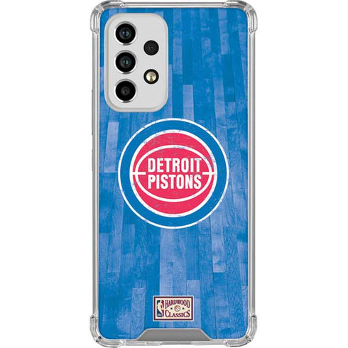 NBA Detroit Pistons Hardwood Classics Galaxy A53 5G Clear Case