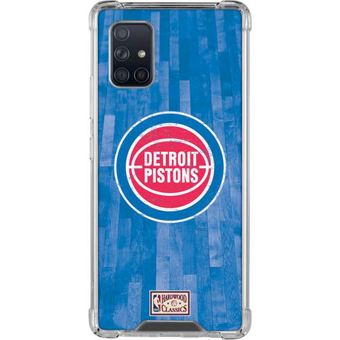 NBA Detroit Pistons Hardwood Classics Galaxy A71 5G Clear Case