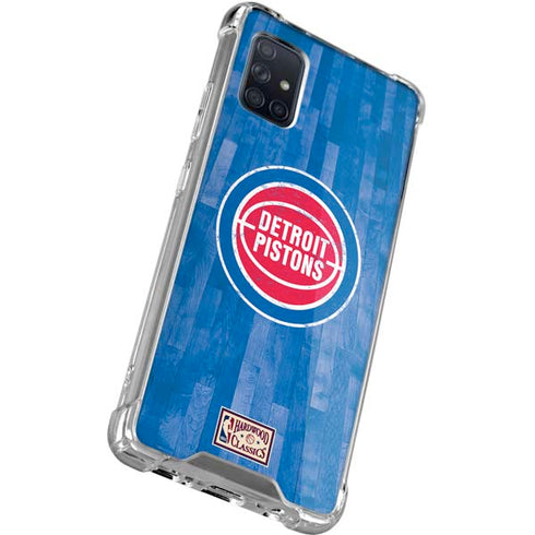 NBA Detroit Pistons Hardwood Classics Galaxy A71 5G Clear Case