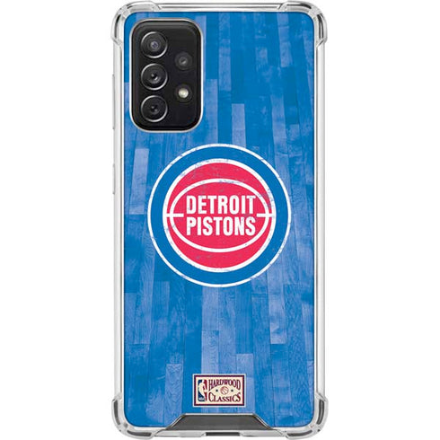 NBA Detroit Pistons Hardwood Classics Galaxy A72 5G Clear Case