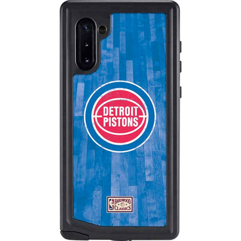 NBA Detroit Pistons Hardwood Classics Galaxy Note 10 Waterproof Case