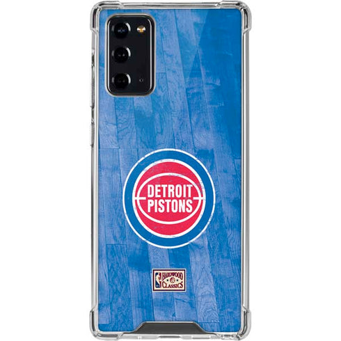 NBA Detroit Pistons Hardwood Classics Galaxy Note20 5G Clear Case