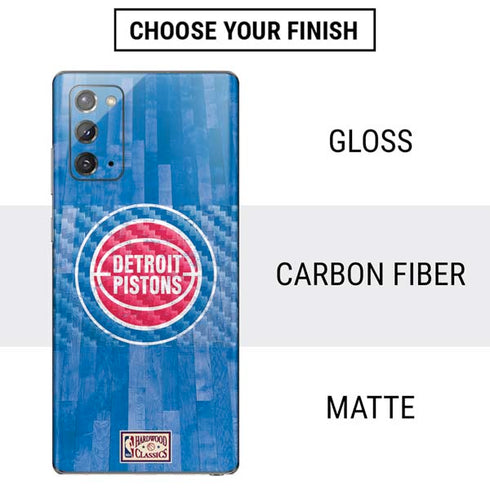 NBA Detroit Pistons Hardwood Classics Galaxy Note20 5G Skin