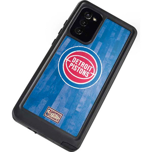 NBA Detroit Pistons Hardwood Classics Galaxy Note20 5G Waterproof Case