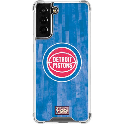 NBA Detroit Pistons Hardwood Classics Galaxy S21 FE Clear Case