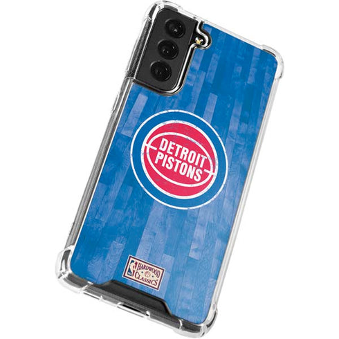 NBA Detroit Pistons Hardwood Classics Galaxy S21 FE Clear Case