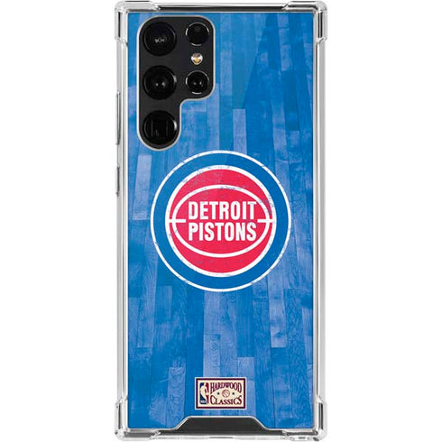 NBA Detroit Pistons Hardwood Classics Galaxy S22 Ultra Clear Case