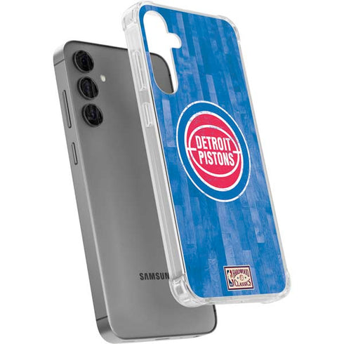 NBA Detroit Pistons Hardwood Classics Galaxy S24 Plus Clear Case
