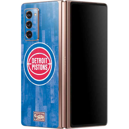 NBA Detroit Pistons Hardwood Classics Galaxy Z Fold2 5G Skin