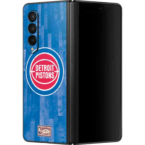 NBA Detroit Pistons Hardwood Classics Galaxy Z Fold3 5G Skin