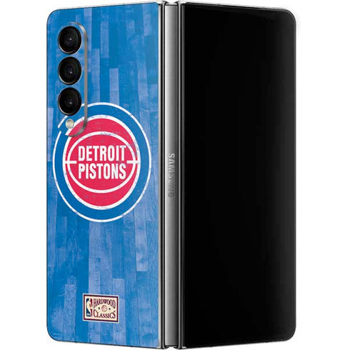 NBA Detroit Pistons Hardwood Classics Galaxy Z Fold4 5G Skin