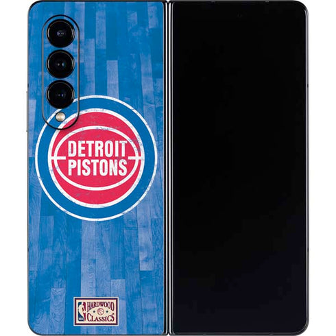 NBA Detroit Pistons Hardwood Classics Galaxy Z Fold4 5G Skin