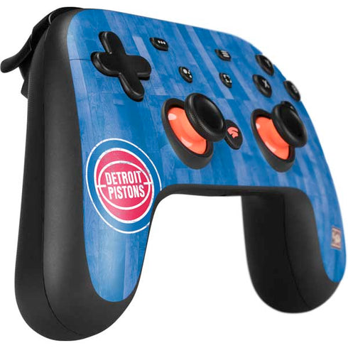 NBA Detroit Pistons Hardwood Classics Google Stadia Controller Skin