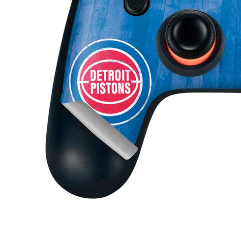 NBA Detroit Pistons Hardwood Classics Google Stadia Controller Skin