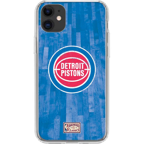 NBA Detroit Pistons Hardwood Classics iPhone 11 Clear Case