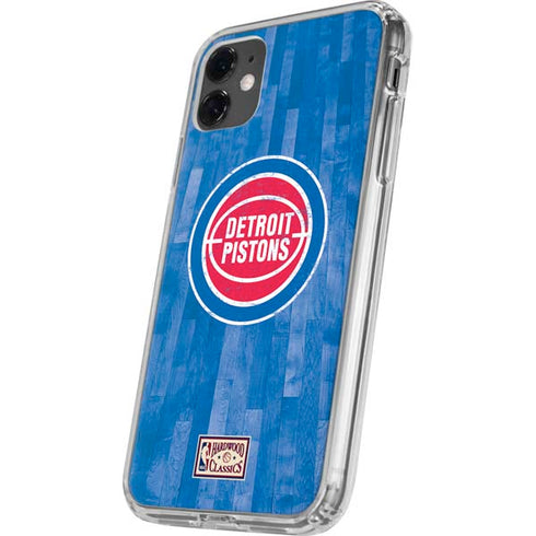 NBA Detroit Pistons Hardwood Classics iPhone 11 Clear Case