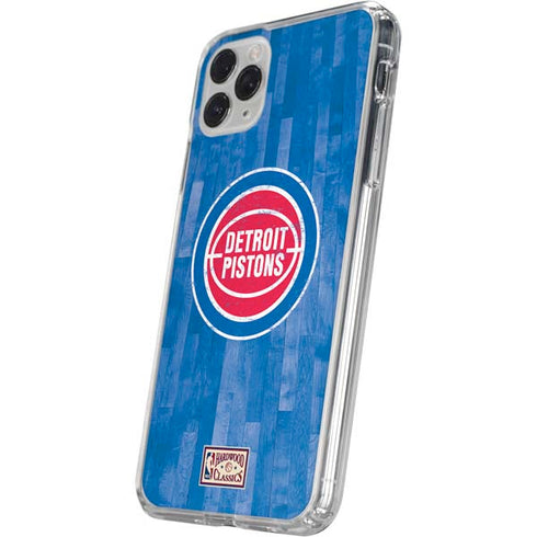 NBA Detroit Pistons Hardwood Classics iPhone 11 Pro Clear Case