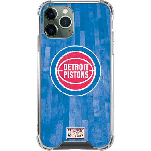 NBA Detroit Pistons Hardwood Classics iPhone 11 Pro Max Clear Case