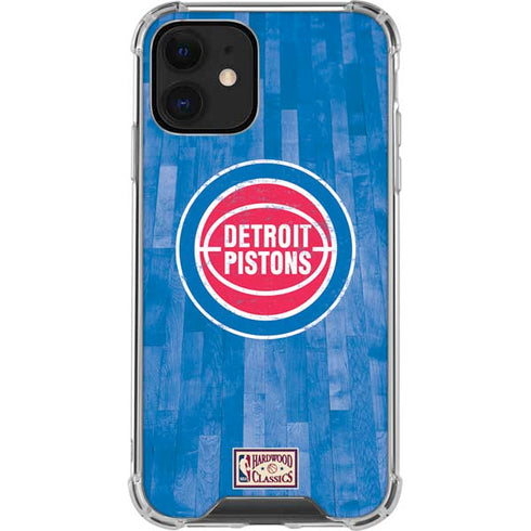 NBA Detroit Pistons Hardwood Classics iPhone 12 Clear Case