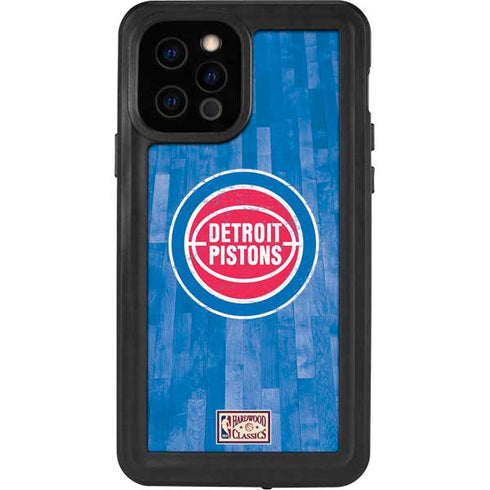 NBA Detroit Pistons Hardwood Classics iPhone 12 Pro Waterproof Case