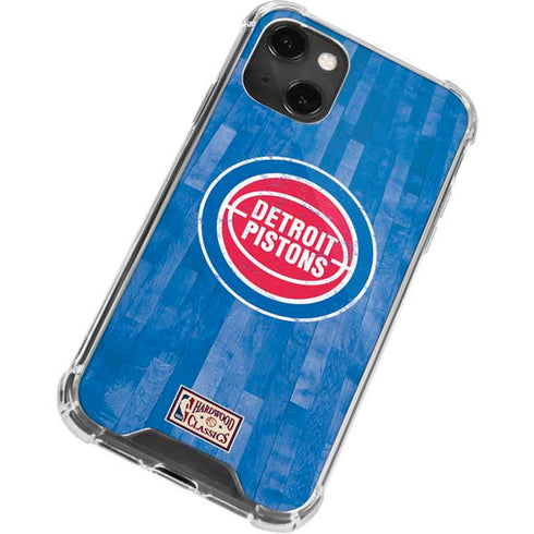 NBA Detroit Pistons Hardwood Classics iPhone 13 Mini Clear Case