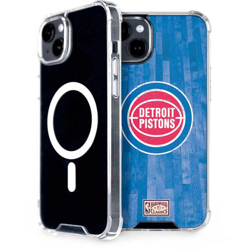 NBA Detroit Pistons Hardwood Classics iPhone 15 MagSafe Case