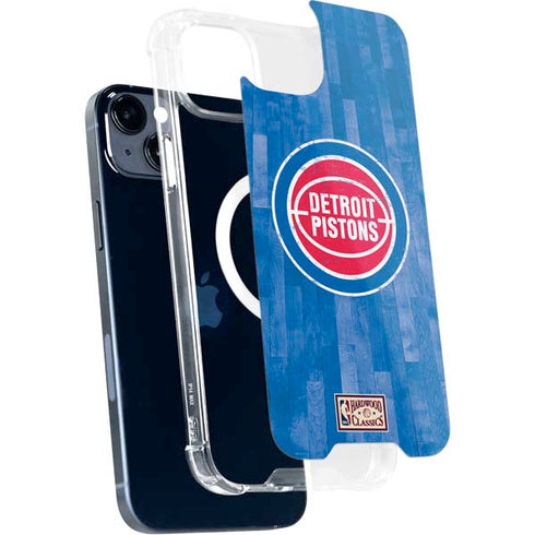 NBA Detroit Pistons Hardwood Classics iPhone 15 Plus MagSafe Case