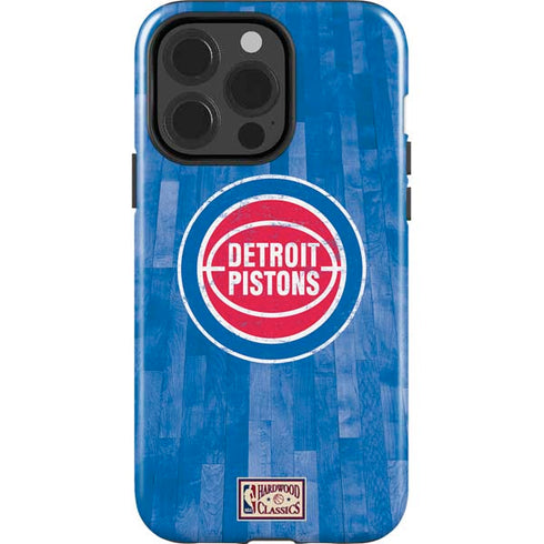 NBA Detroit Pistons Hardwood Classics iPhone 15 Pro Impact Case