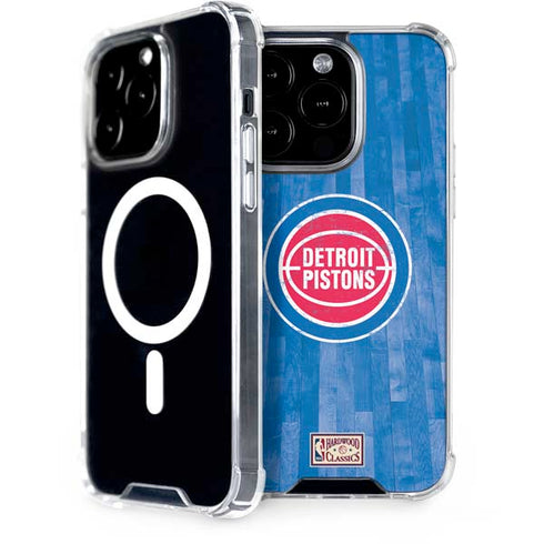 NBA Detroit Pistons Hardwood Classics iPhone 15 Pro MagSafe Case