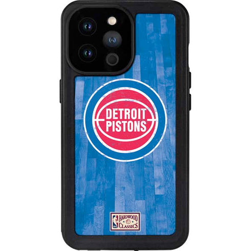 NBA Detroit Pistons Hardwood Classics iPhone 14 Pro Max Waterproof Case
